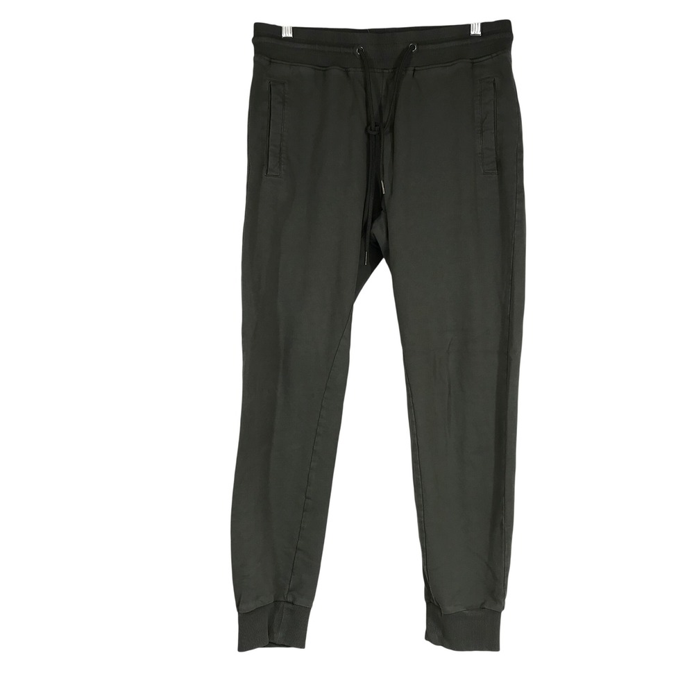 Bread & Boxers Olive Green Cotton Jogger Pant Men Medium Slim Tapered Sweatpants